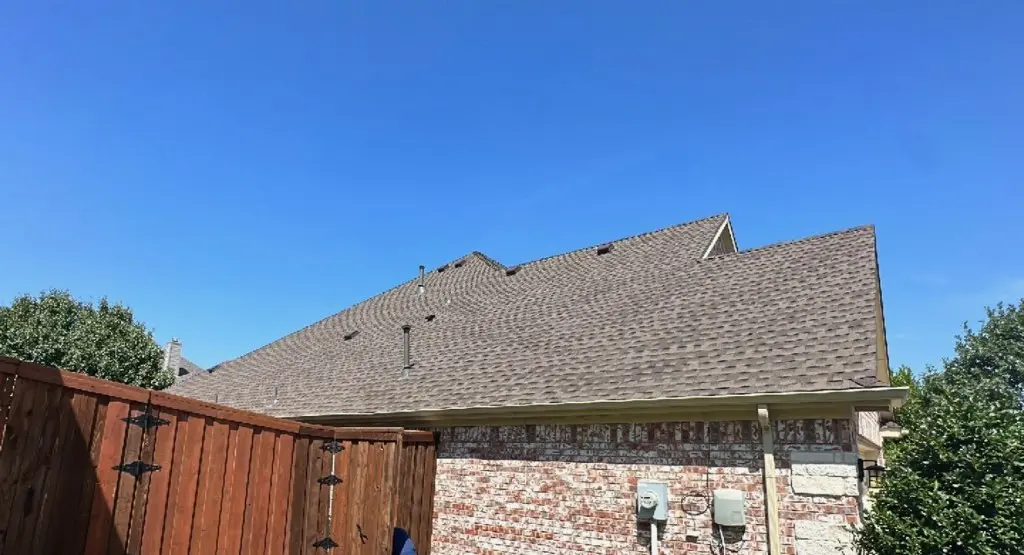 Completed roof replacement project in Franconia